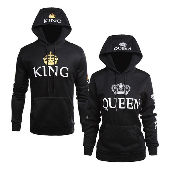 King Queen Couple Hoodie