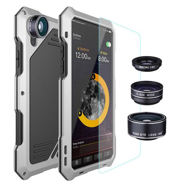 360° Protection Four Layer Phone Case For iPhone X With Eternal Camera