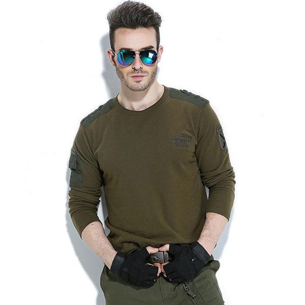 Army Style 100% Cotton Made Shirt For Autumn and Winter Wear