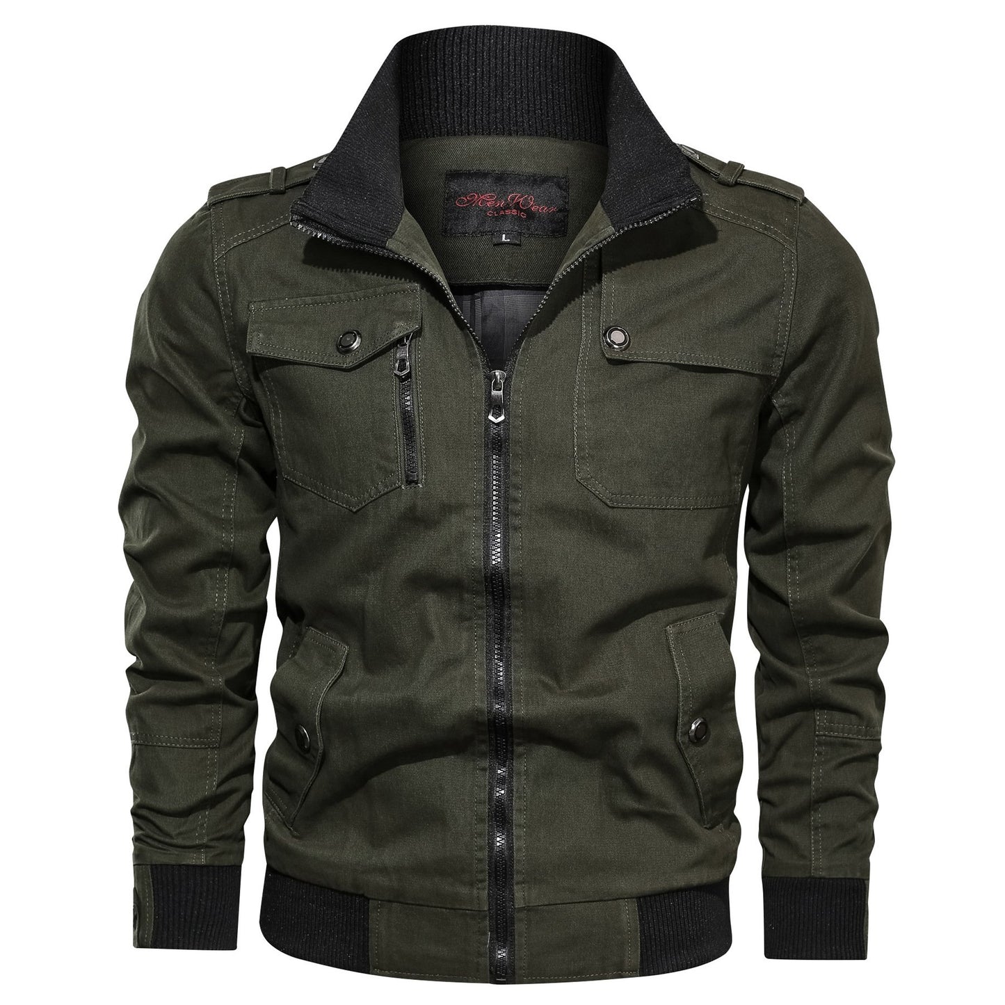 Men's Stand Collar Multi-Color Men's Jacket