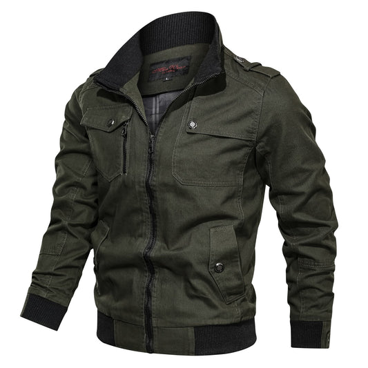 Men's Stand Collar Multi-Color Men's Jacket