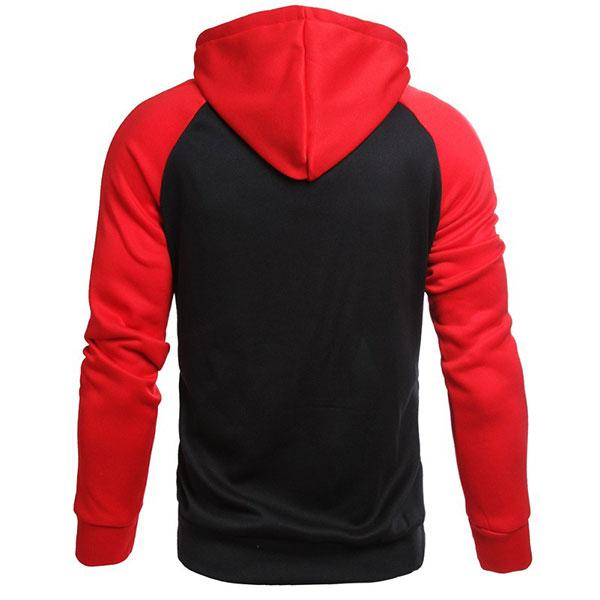 Red Sleeve King Queen Couple Hoodie