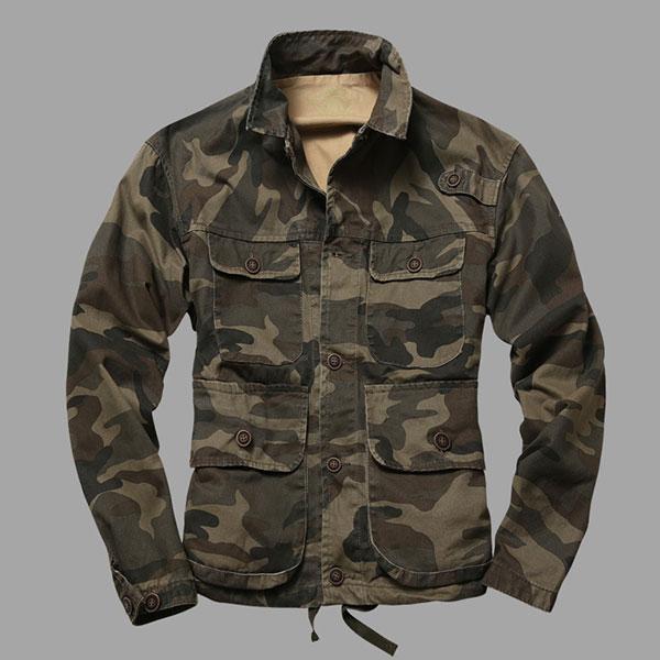 Army Style 100% Cotton Thick Heavy Causal Leisure Tank Jacket