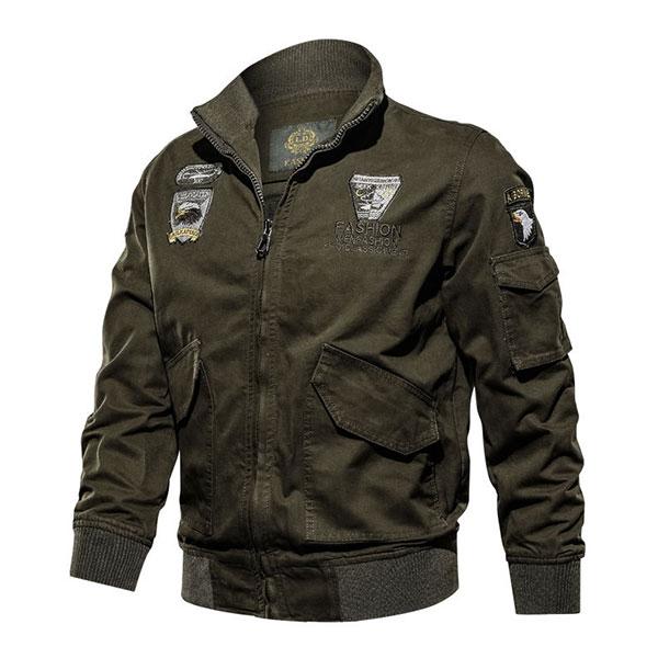 Army Style Daily Wear Men's Jacket With Velvet Inside Winter Wear