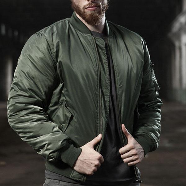 Army Style Daily Wear Men's Bomber Jacket Waterproof