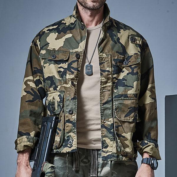 Army Style 100% Cotton Thick Heavy Causal Leisure Tank Jacket