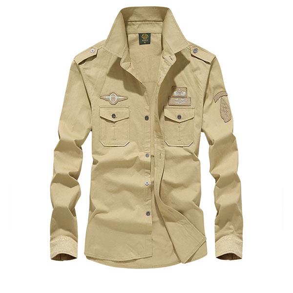 Army Style Causal Wear Men's Shirt