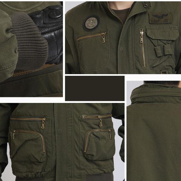 High Quality Army Style Multi-Pocket 100% Cotton Jacket Autumn and Winter Wear