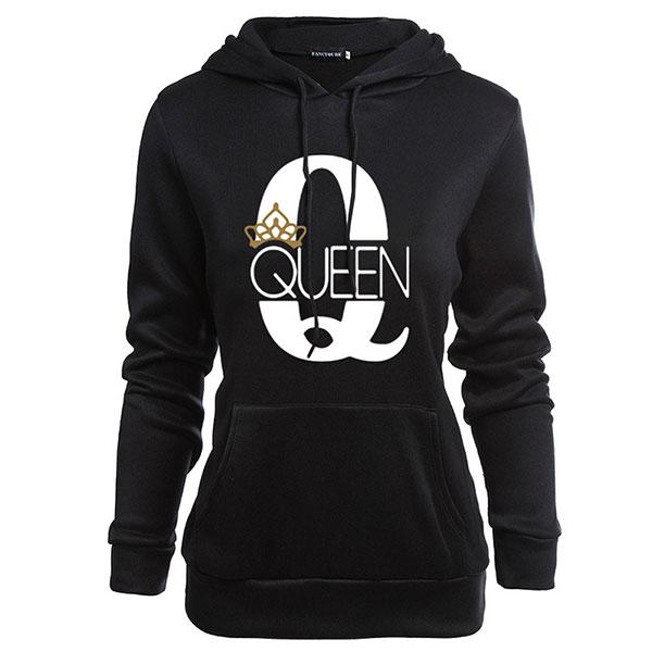 Fashion King Queen Couple Hoodies