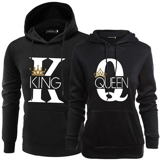 Fashion King Queen Couple Hoodies