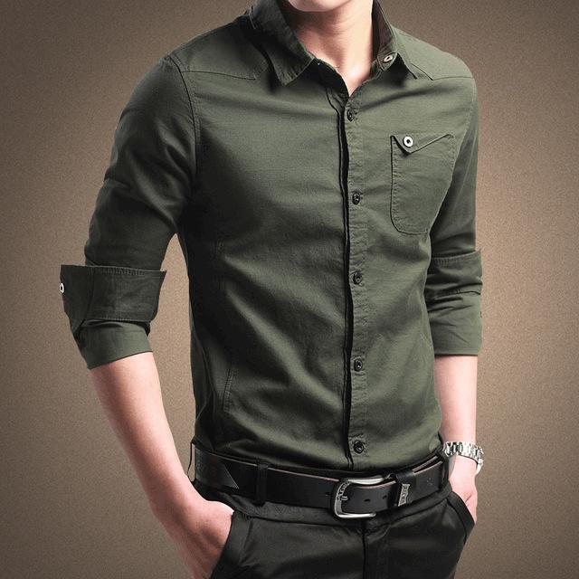 Men's Stand Collar Shirt