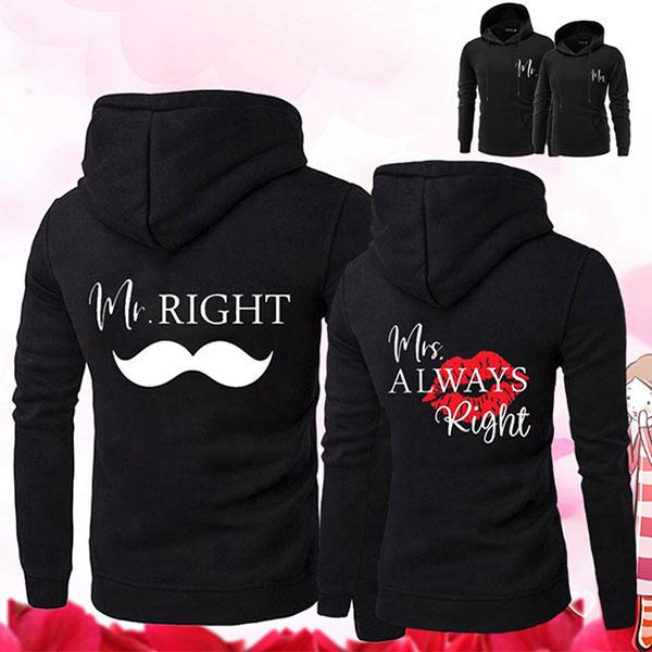 Mr and Mrs Couple Hoodies