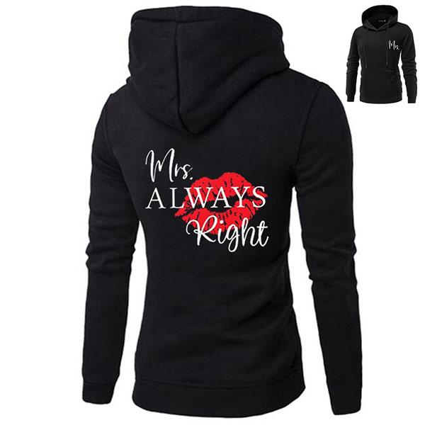 Mr and Mrs Couple Hoodies