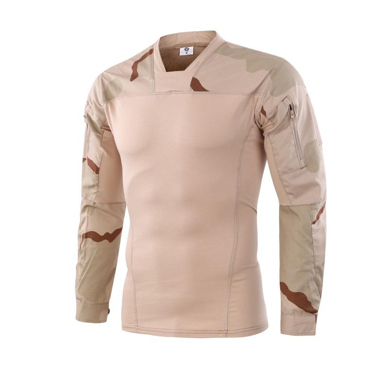 Army Style Men's V-Necklace Long Sleeve Shirt