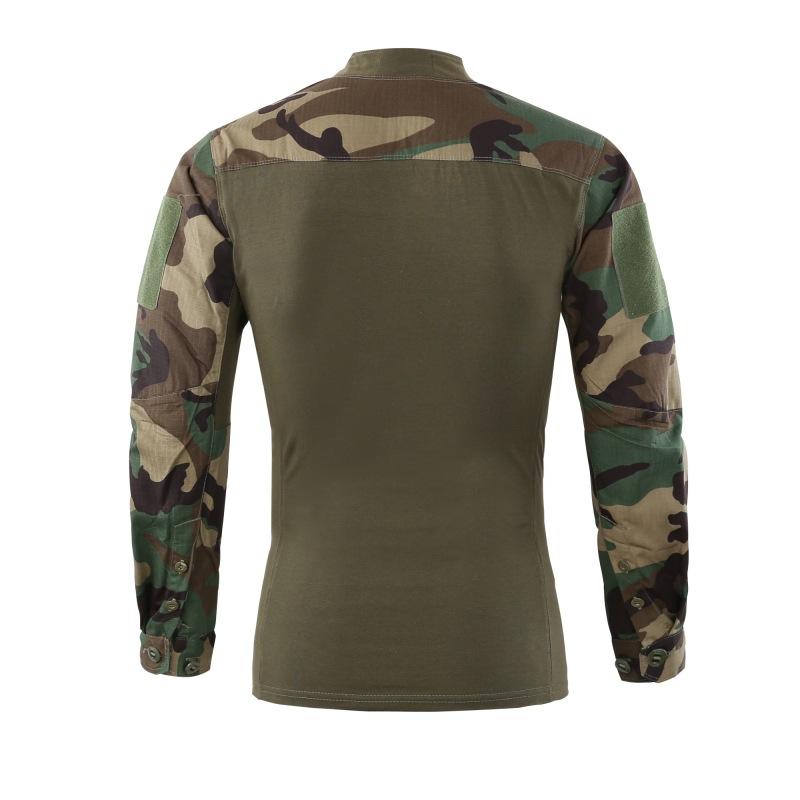 Army Style Men's V-Necklace Long Sleeve Shirt