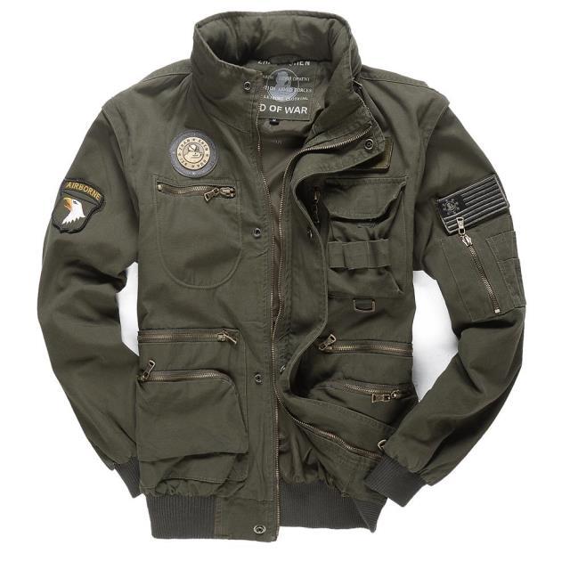 High Quality Army Style Multi-Pocket 100% Cotton Jacket Autumn and Winter Wear