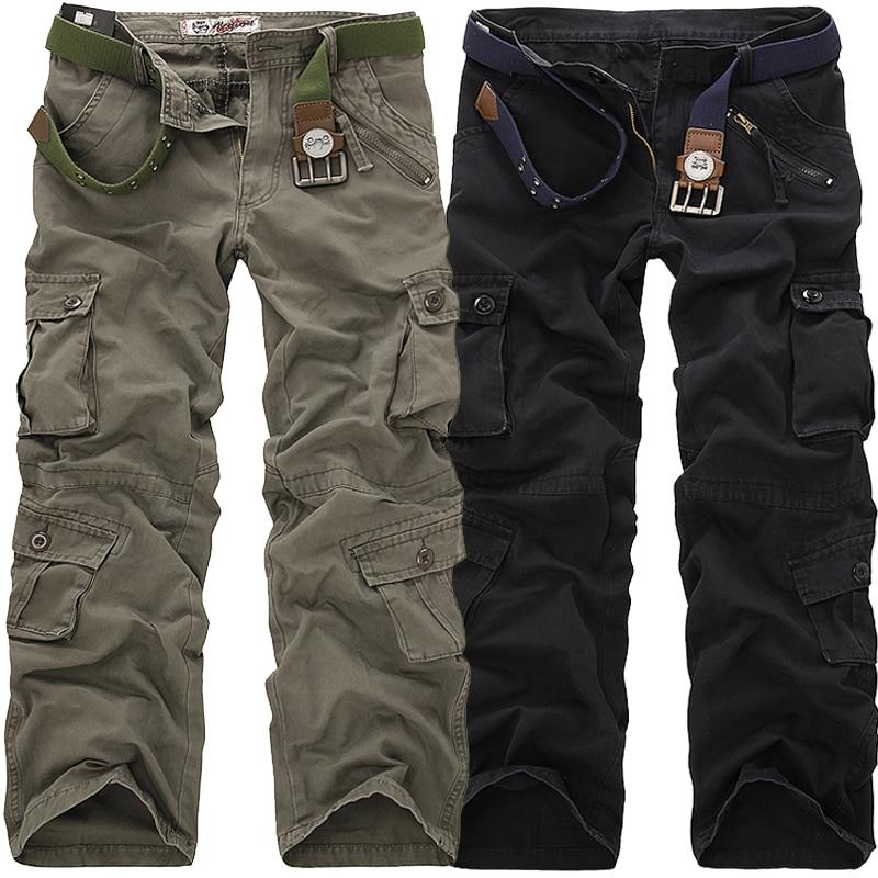 High Quality Men's Cargo Pants Casual Loose Multi Pocket