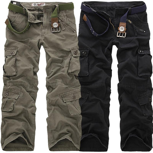 High Quality Men's Cargo Pants Casual Loose Multi Pocket