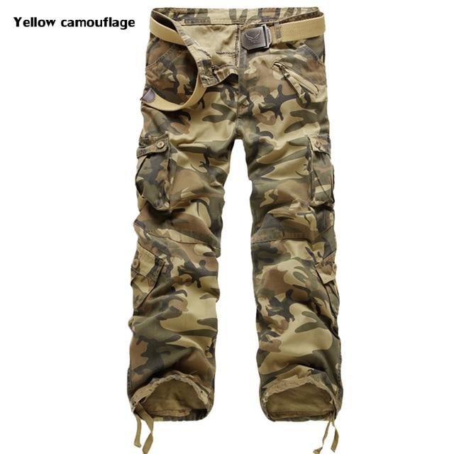 High Quality Men's Cargo Pants Casual Loose Multi Pocket