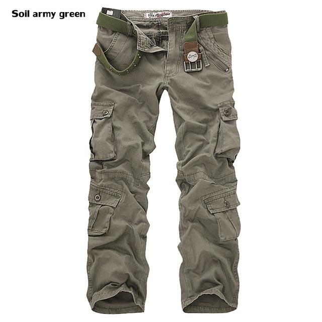 High Quality Men's Cargo Pants Casual Loose Multi Pocket