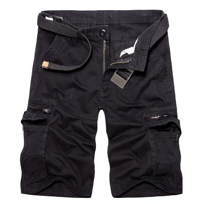 Men Military Cargo Shorts Summer Cotton Shorts Loose Multi-Pocket