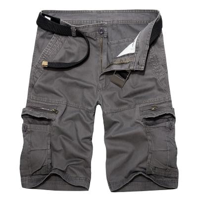 Men Military Cargo Shorts Summer Cotton Shorts Loose Multi-Pocket