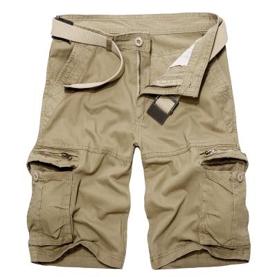 Men Military Cargo Shorts Summer Cotton Shorts Loose Multi-Pocket