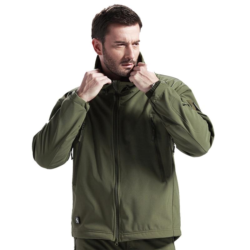 Men's Army Camouflage Jacket and Coat Military Tactical Jacket Winter Waterproof Soft Shell Jackets