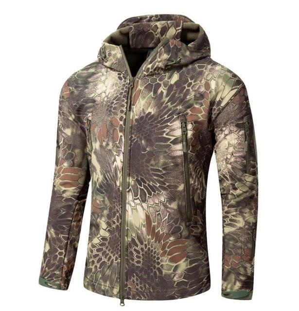 Men's Army Camouflage Jacket and Coat Military Tactical Jacket Winter Waterproof Soft Shell Jackets