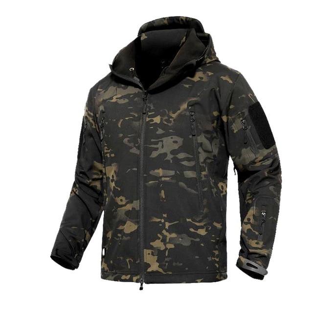 Men's Army Camouflage Jacket and Coat Military Tactical Jacket Winter Waterproof Soft Shell Jackets