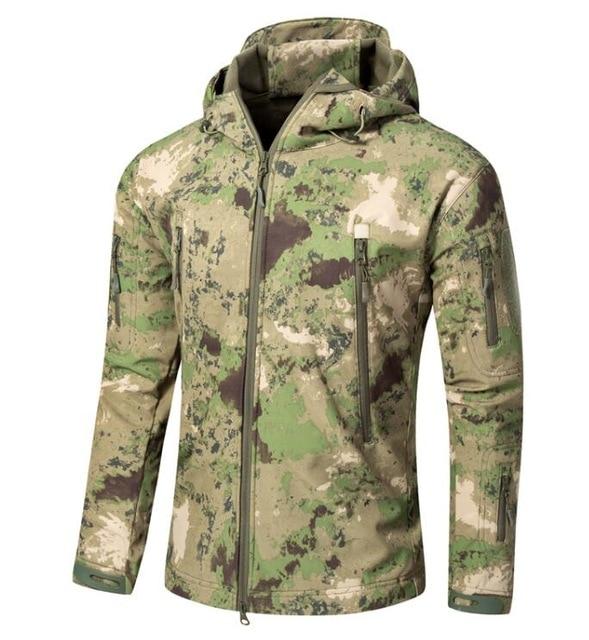 Men's Army Camouflage Jacket and Coat Military Tactical Jacket Winter Waterproof Soft Shell Jackets